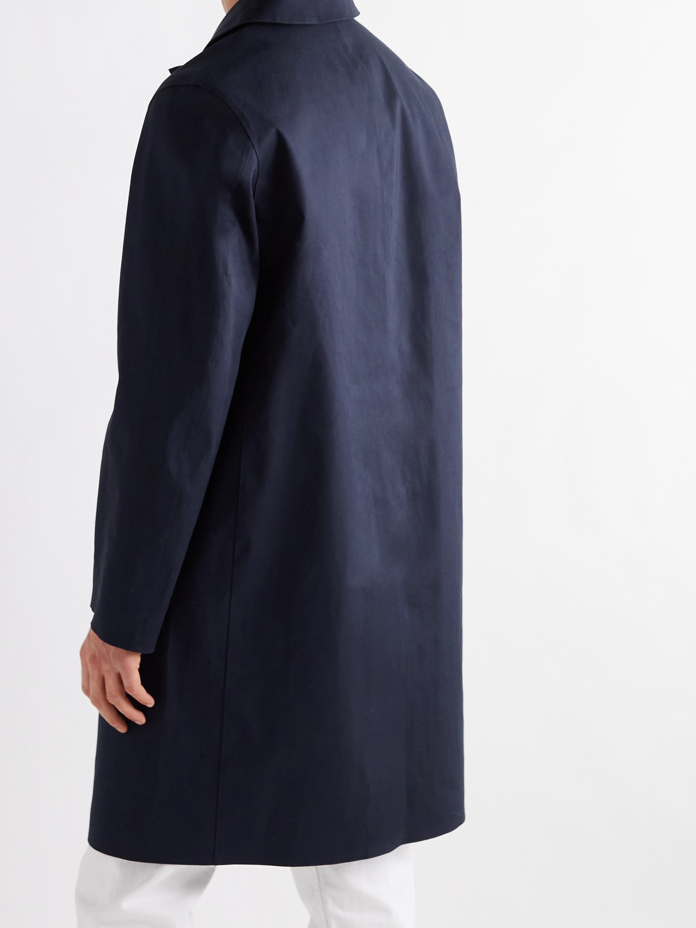Oxford Bonded Cotton Trench Coat