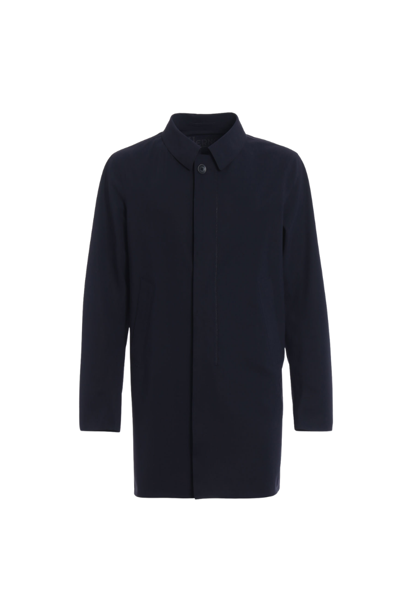 Nylon Blend Coat — Black