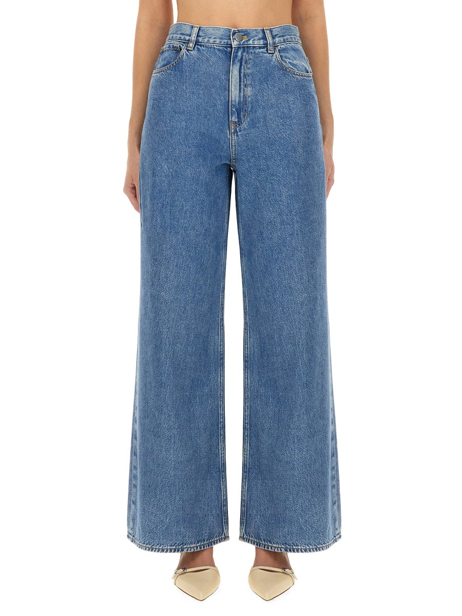 High-Waisted Wide-Leg Pant in Relaxed Denim