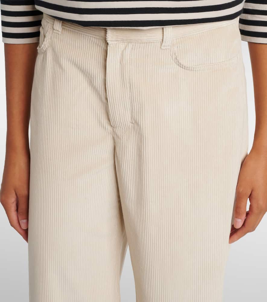 Eneide cotton corduroy wide-leg pants