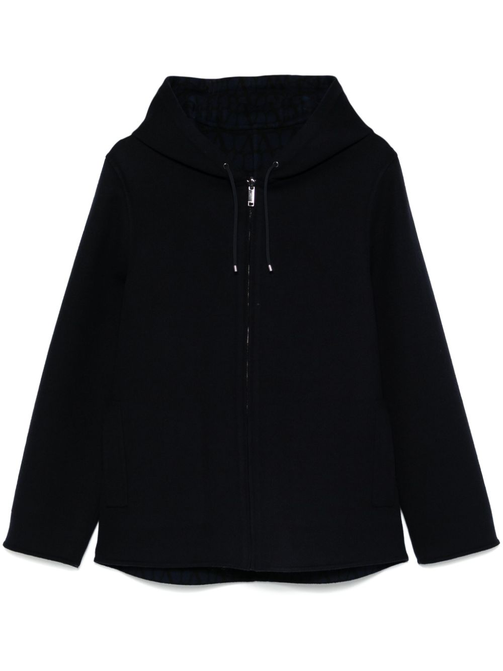 Zip-up hooded jacket - Blue