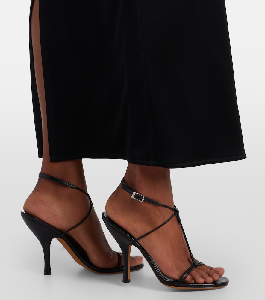 Mixer leather sandals