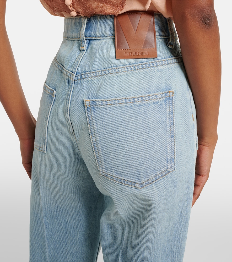 High-rise straight jeans