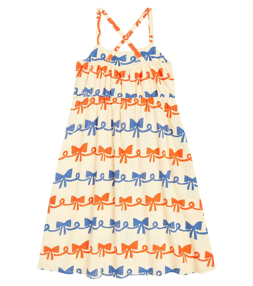 Bobo Choses Ribbon Bow ruffle-trimmed dress