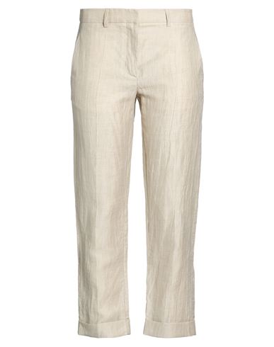 Woman Pants Sage green Size 4 Linen, Polyamide