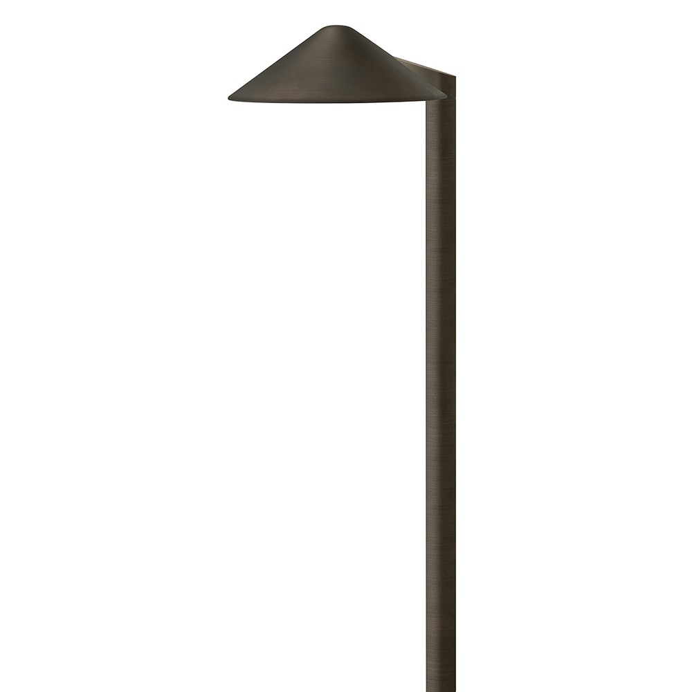 Brass Satin Black LED Path Light from the Hardy Island Path Light Collection