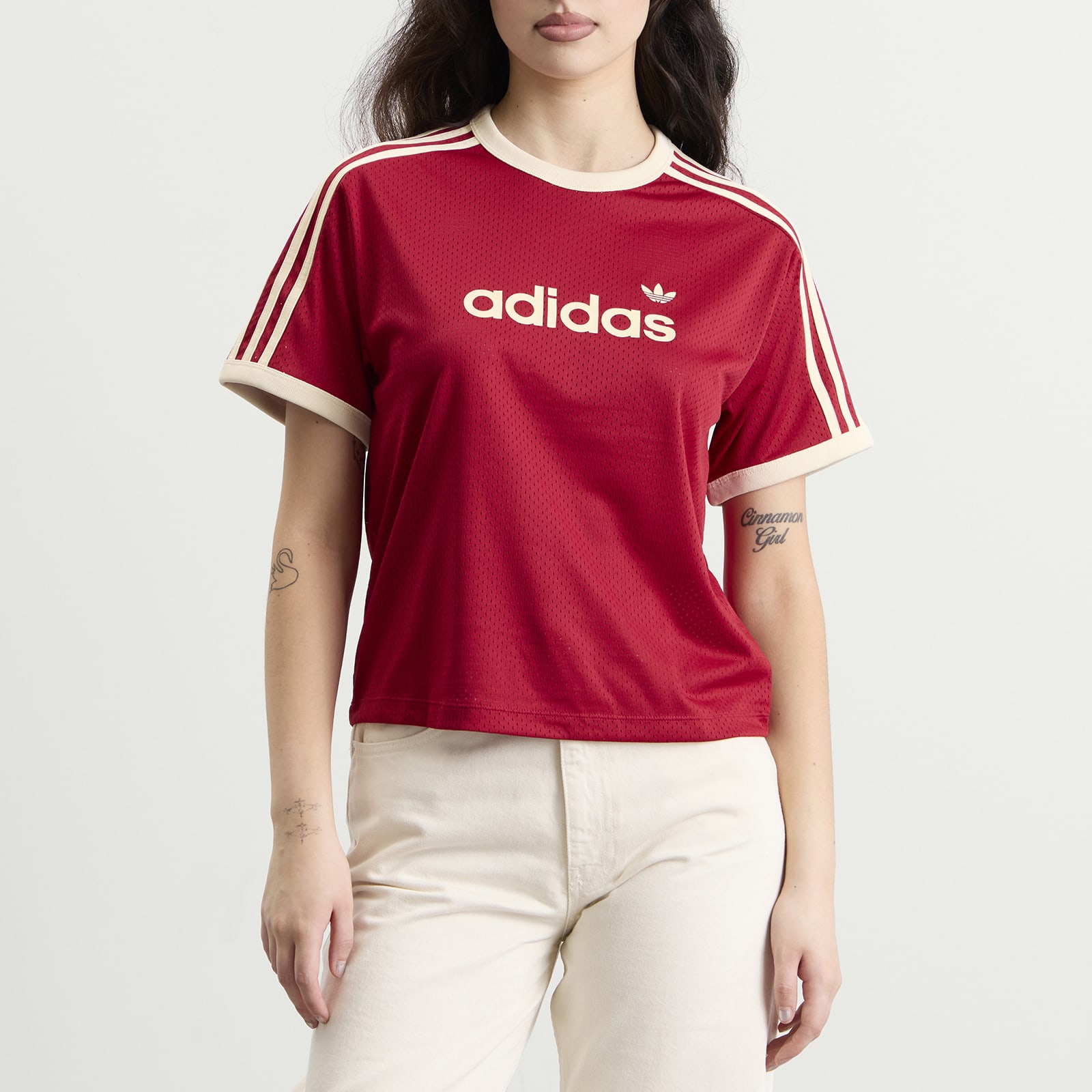 Women's Mesh T-Shirt Team Victory Red/Warm Vanilla