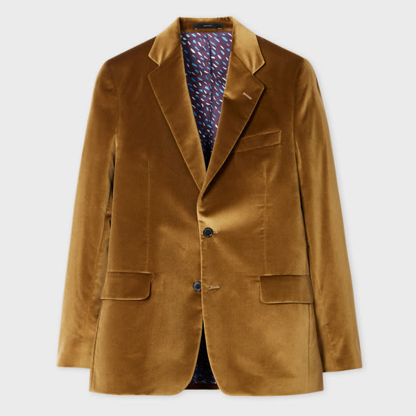 The Brierley - Khaki Green Velvet Blazer