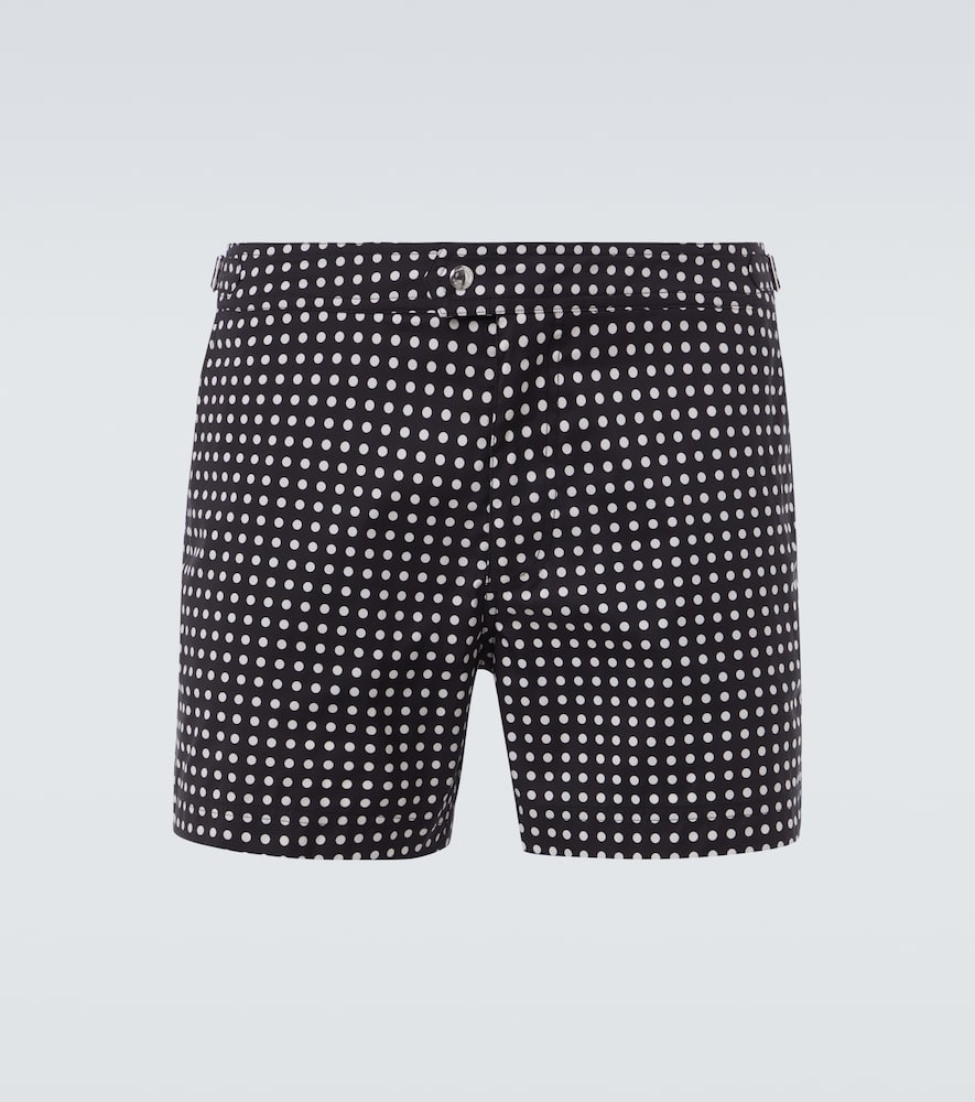 Polka-dot swim trunks