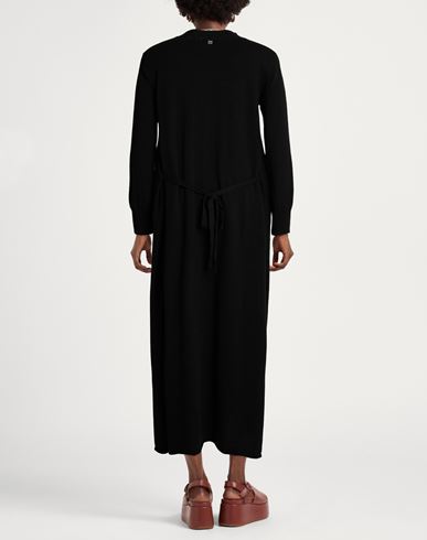 Woman Midi dress Black Size S Viscose, Polyamide, Wool, Cashmere