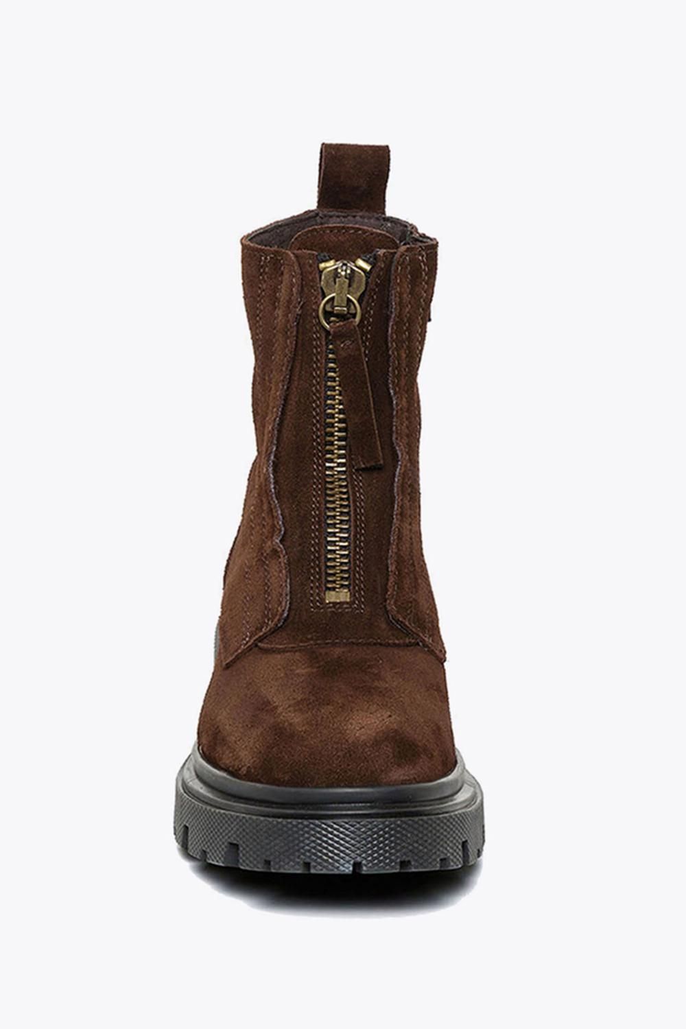 STEVE MADDEN Women's 'Rilana Boot Brown' Suede Boots in Brown