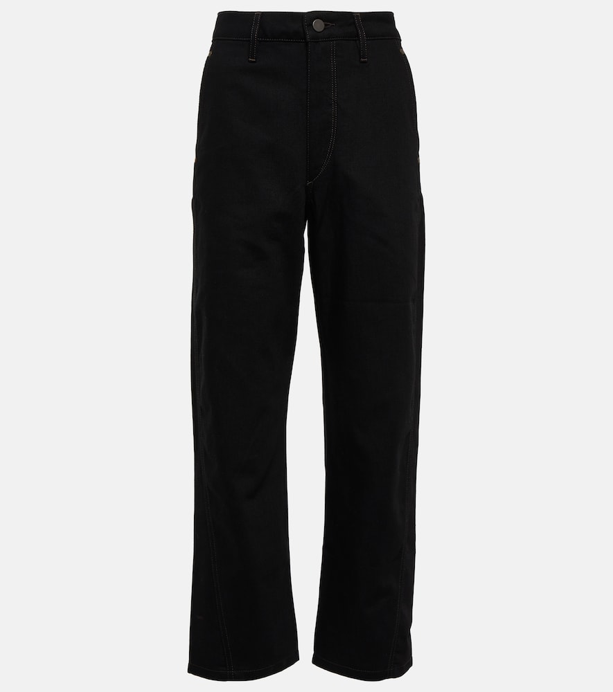 Mid-rise slim-straight jeans