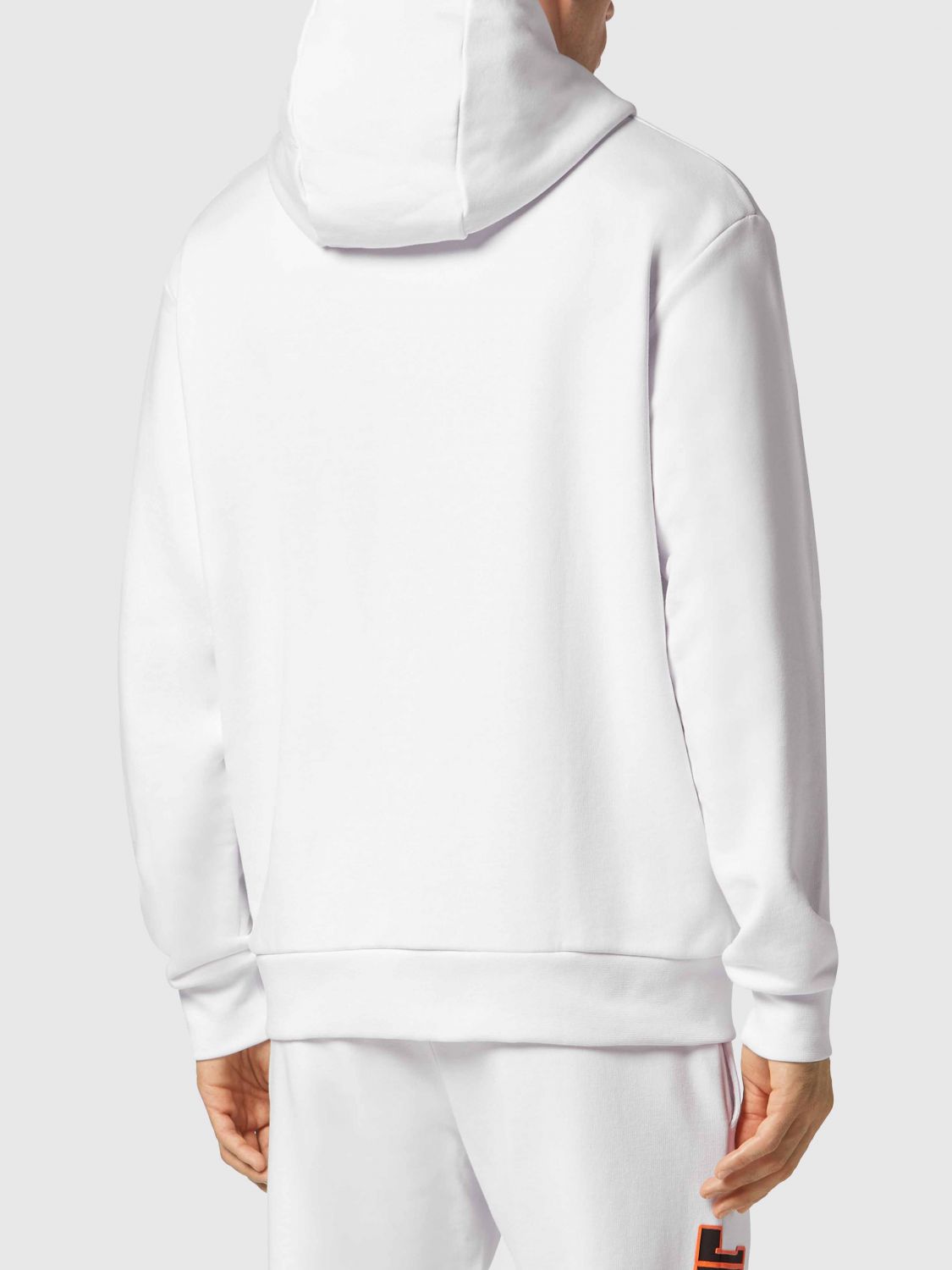 Logo-print cotton-blend hoodie - White