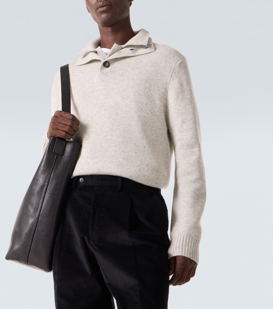 Wool and cashmere turtleneck sweater