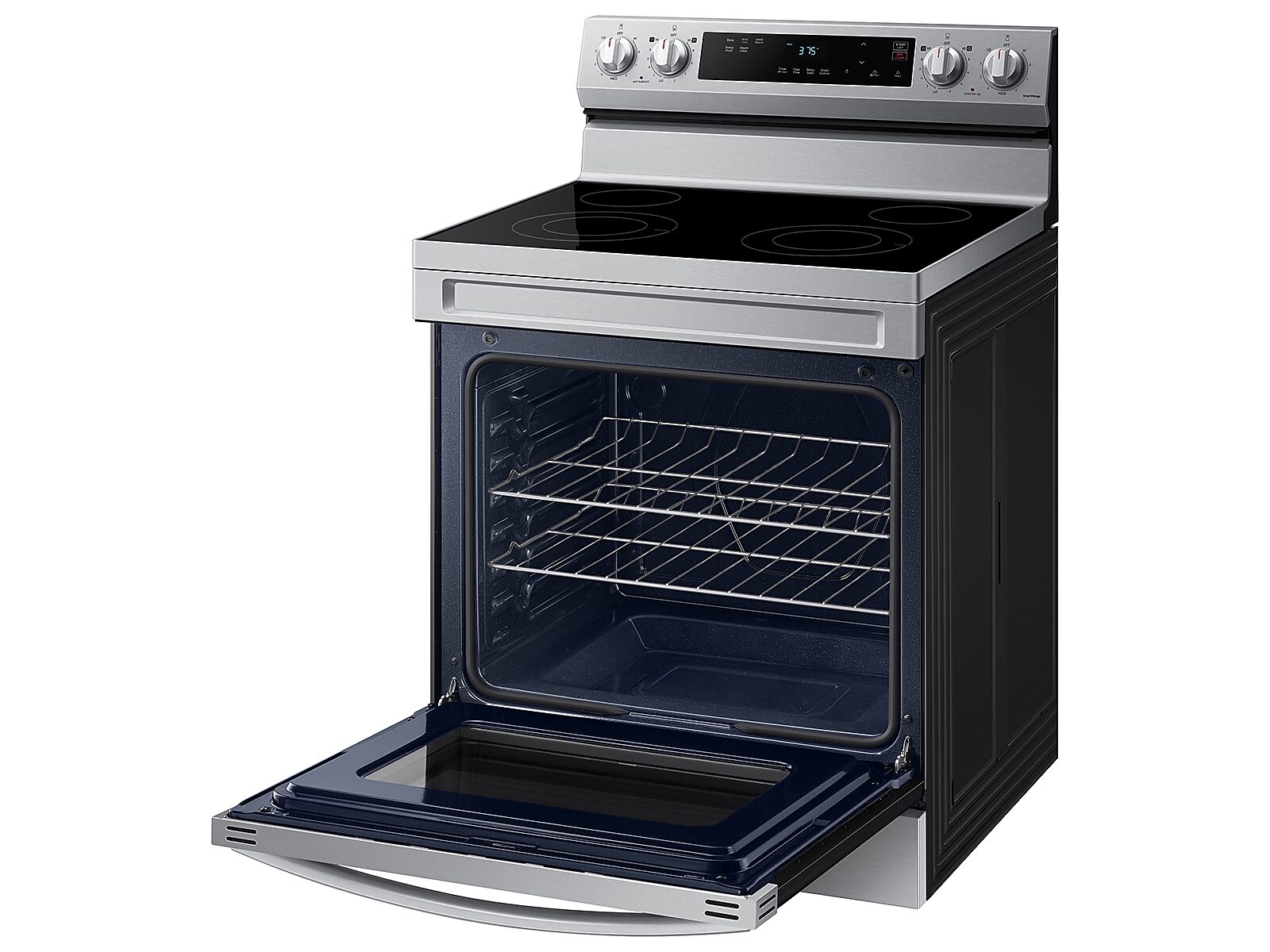 6.3 cu. ft. Smart Freestanding Electric Range with Steam Clean in Stainless Steel(NE63A6111SS/AA)