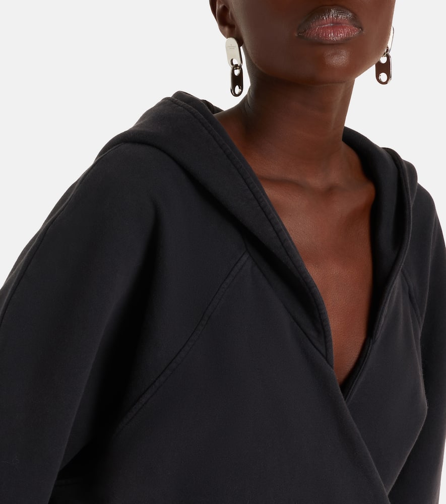 Cotton jersey sweatshirt dress