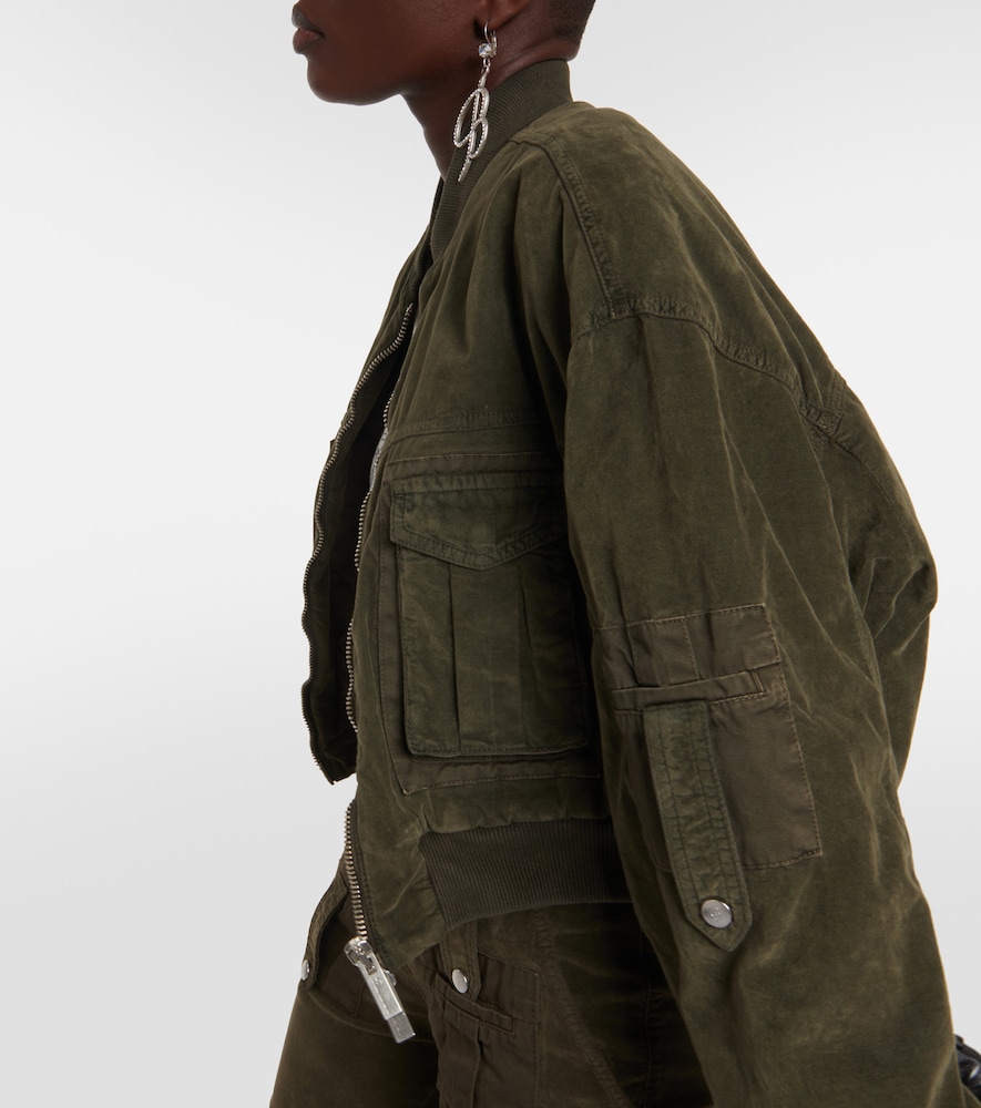 Velvet bomber jacket