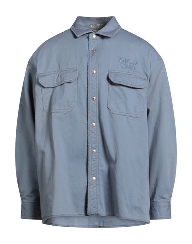 Man Denim outerwear Slate blue Size 16 Cotton, Polyester