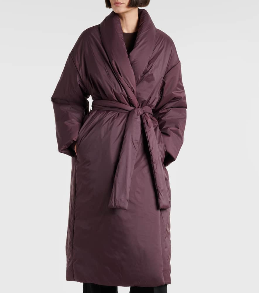 Bo belted taffeta puffer coat