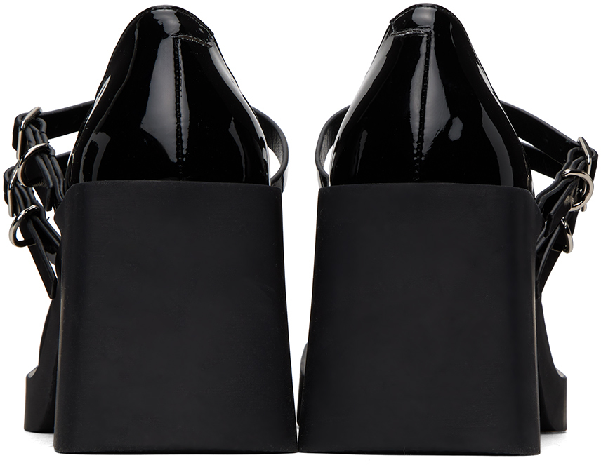 Justine Clenquet Black Jennie Mary-Jane Heels