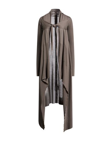 Woman Cardigan Taupe Size L Virgin Wool