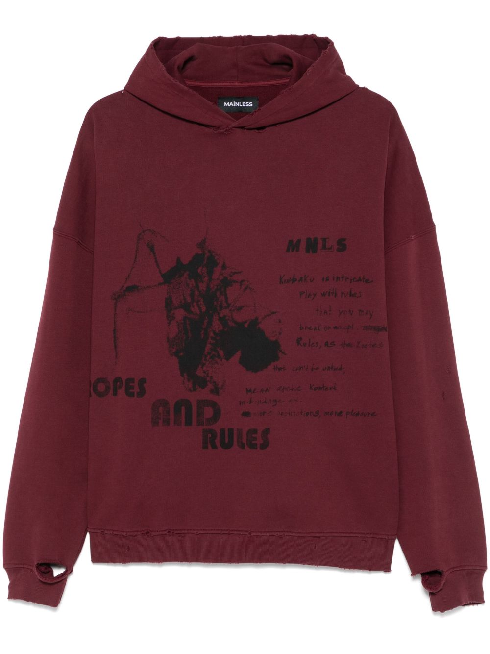 Ropes and Rules hoodie - Brown