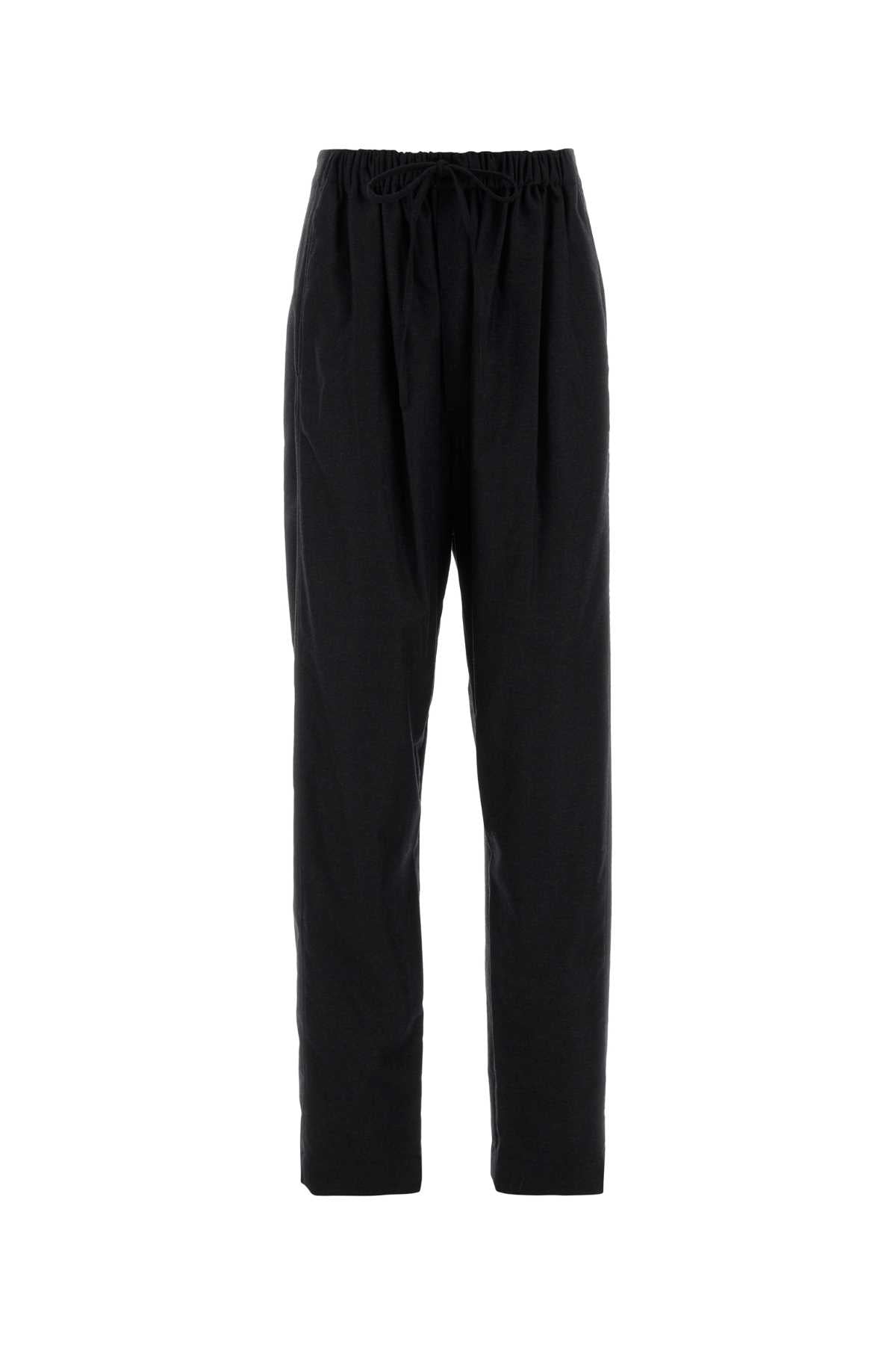 Cashmere-Nylon Blend Trousers — Gray