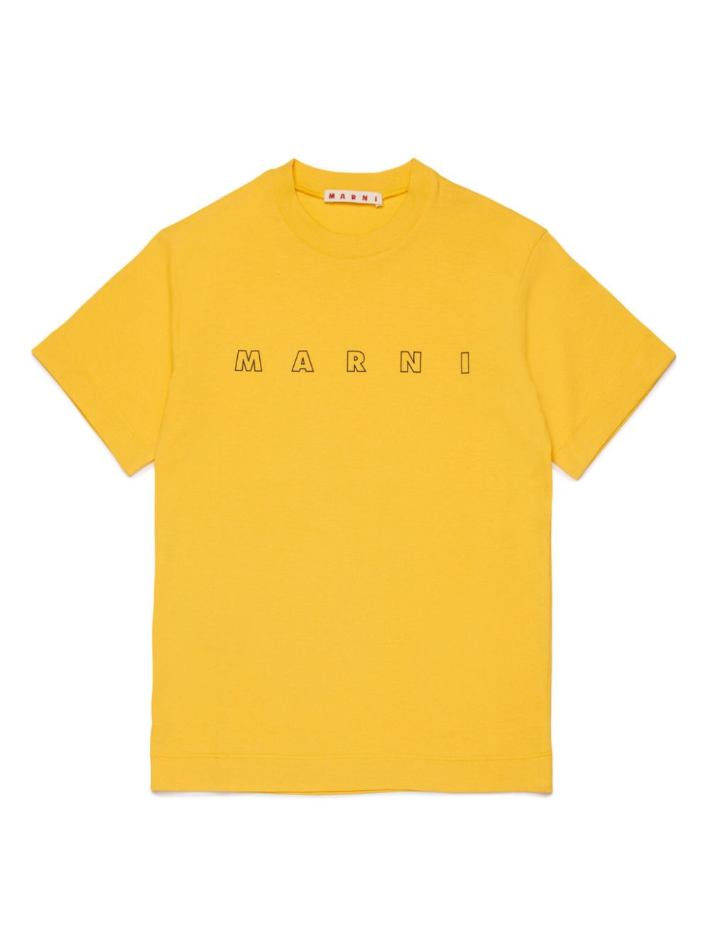 Logo-print T-shirt - Yellow