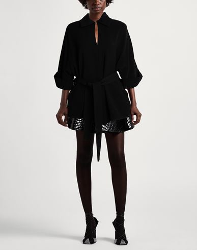P. a.r. o.s. h. Woman Top Black Size S Polyester, PVC