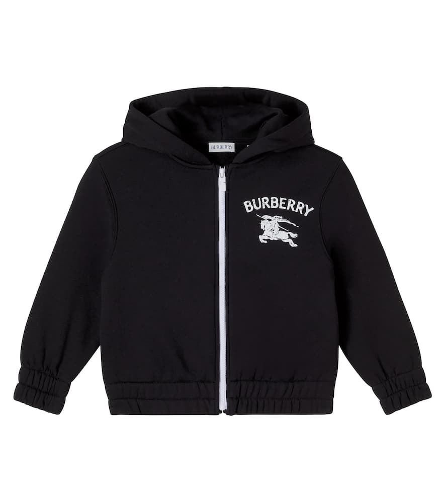 EKD cotton jersey zip-up hoodie