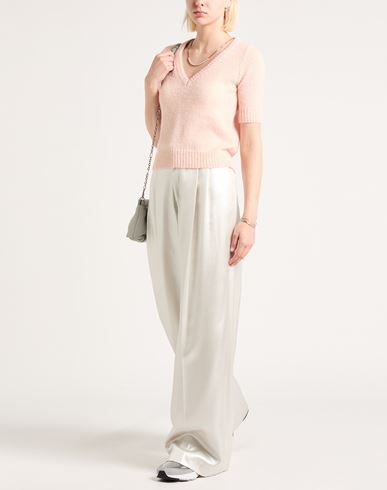 Woman Sweater Light pink Size S Alpaca wool, Nylon