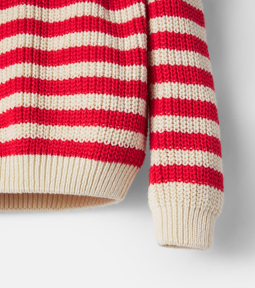 Reed striped cotton sweater