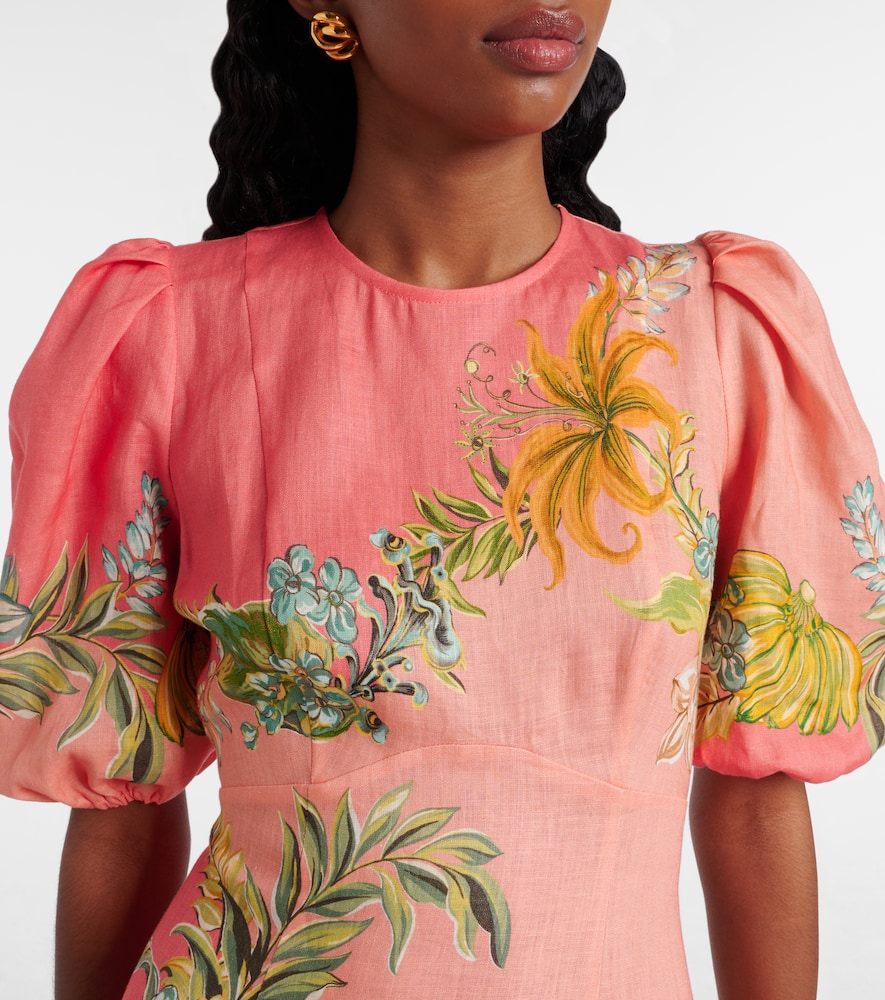 Alémais Anika floral linen maxi dress