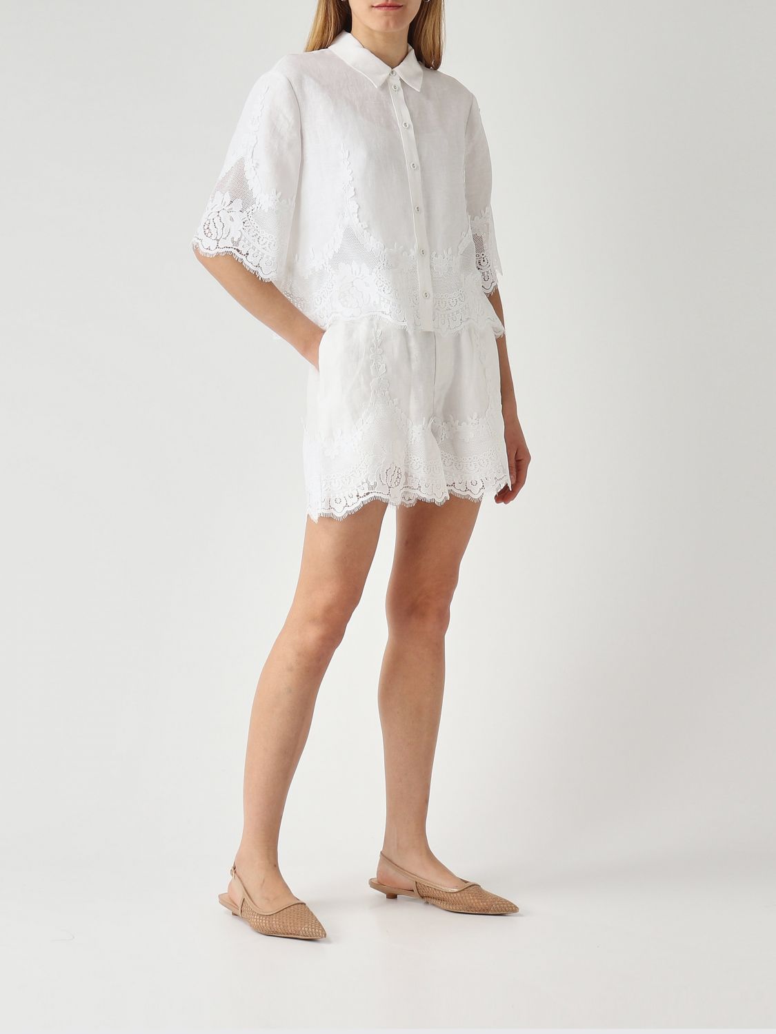 Shorts Woman color White