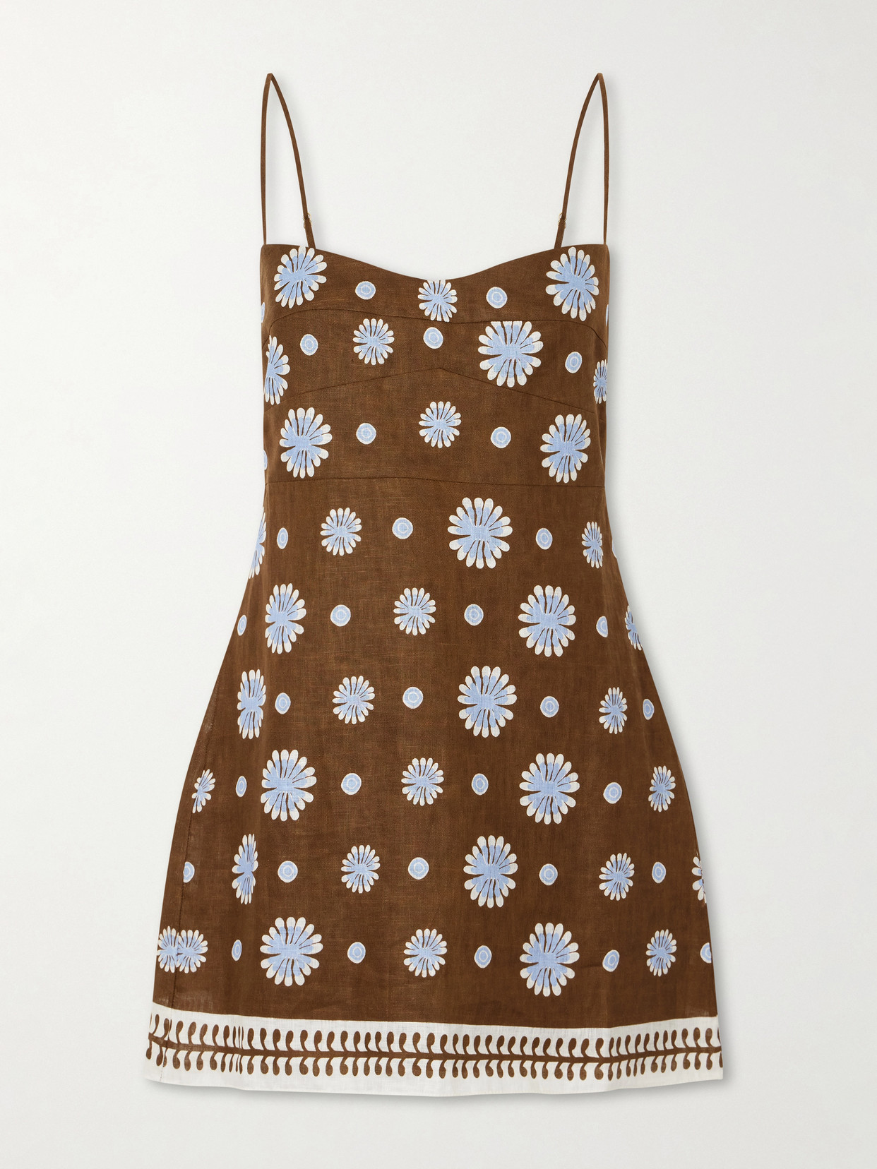 Lucca Printed Linen Mini Dress