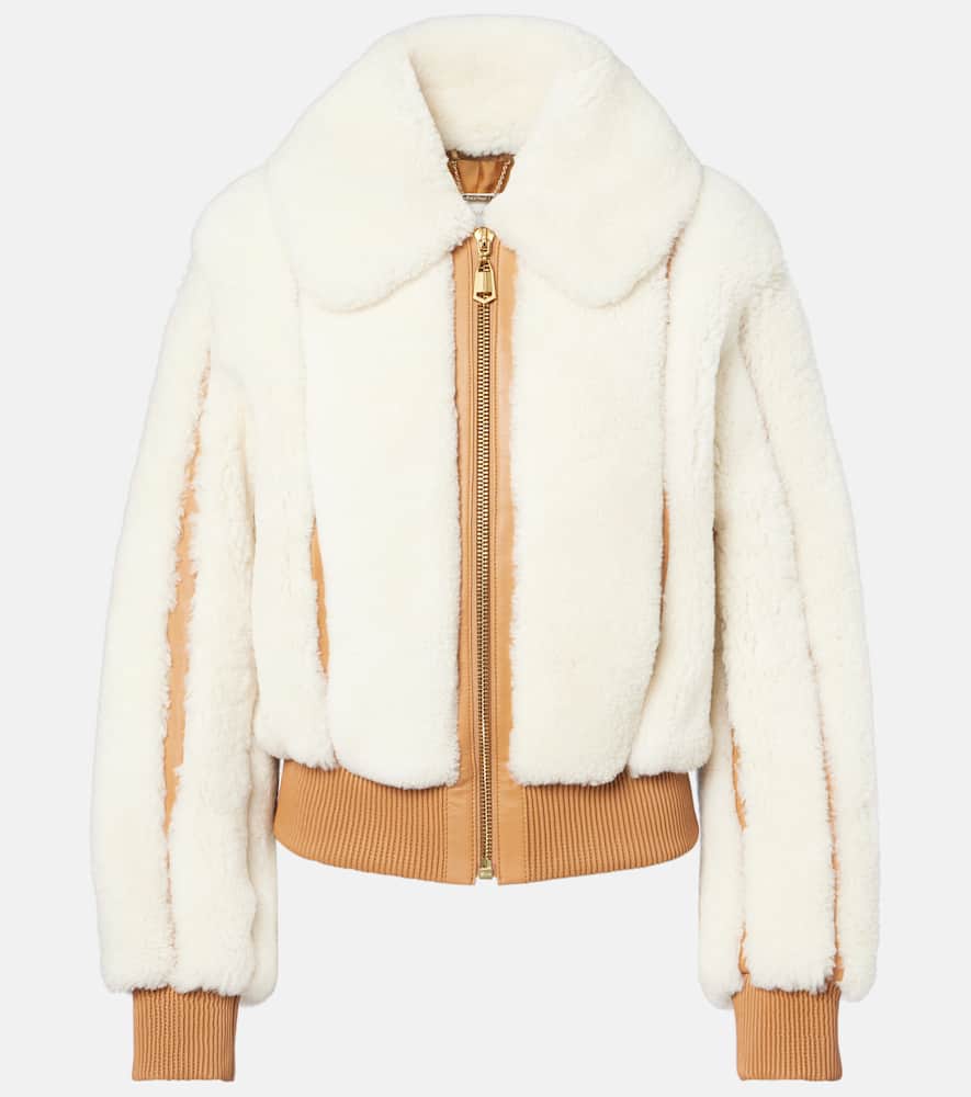 Story shearling bomber jacket