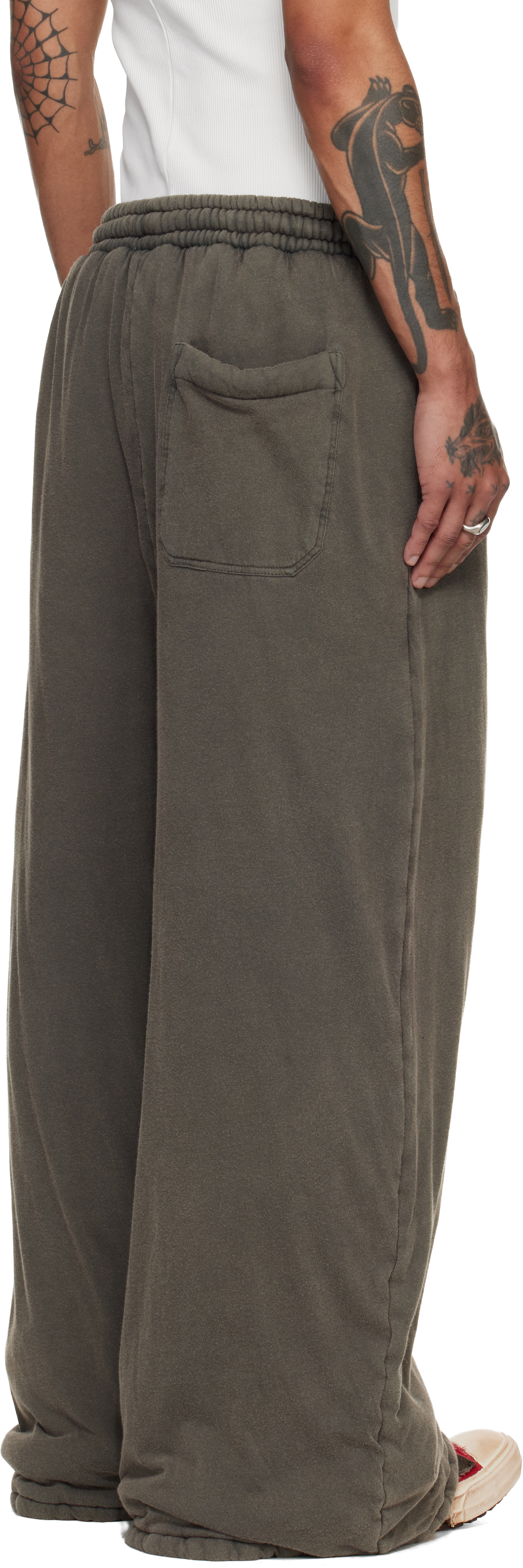Gray Wadded Bontans Sweatpants