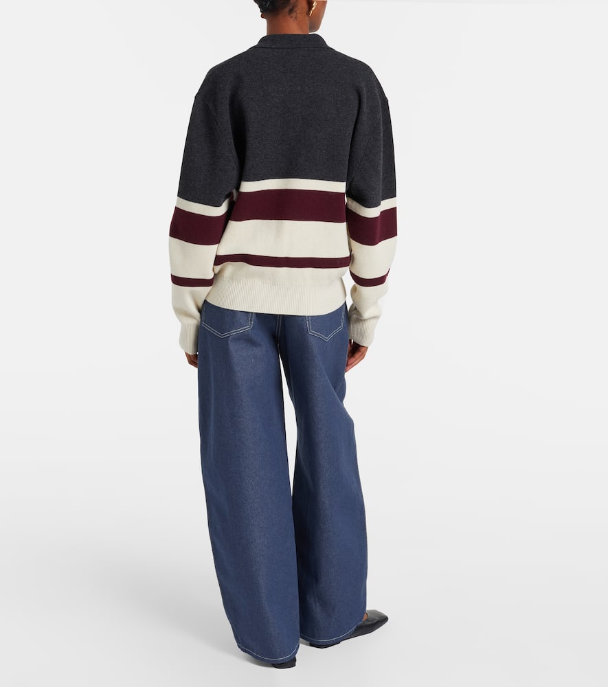 Róhe Wool and cashmere polo sweater