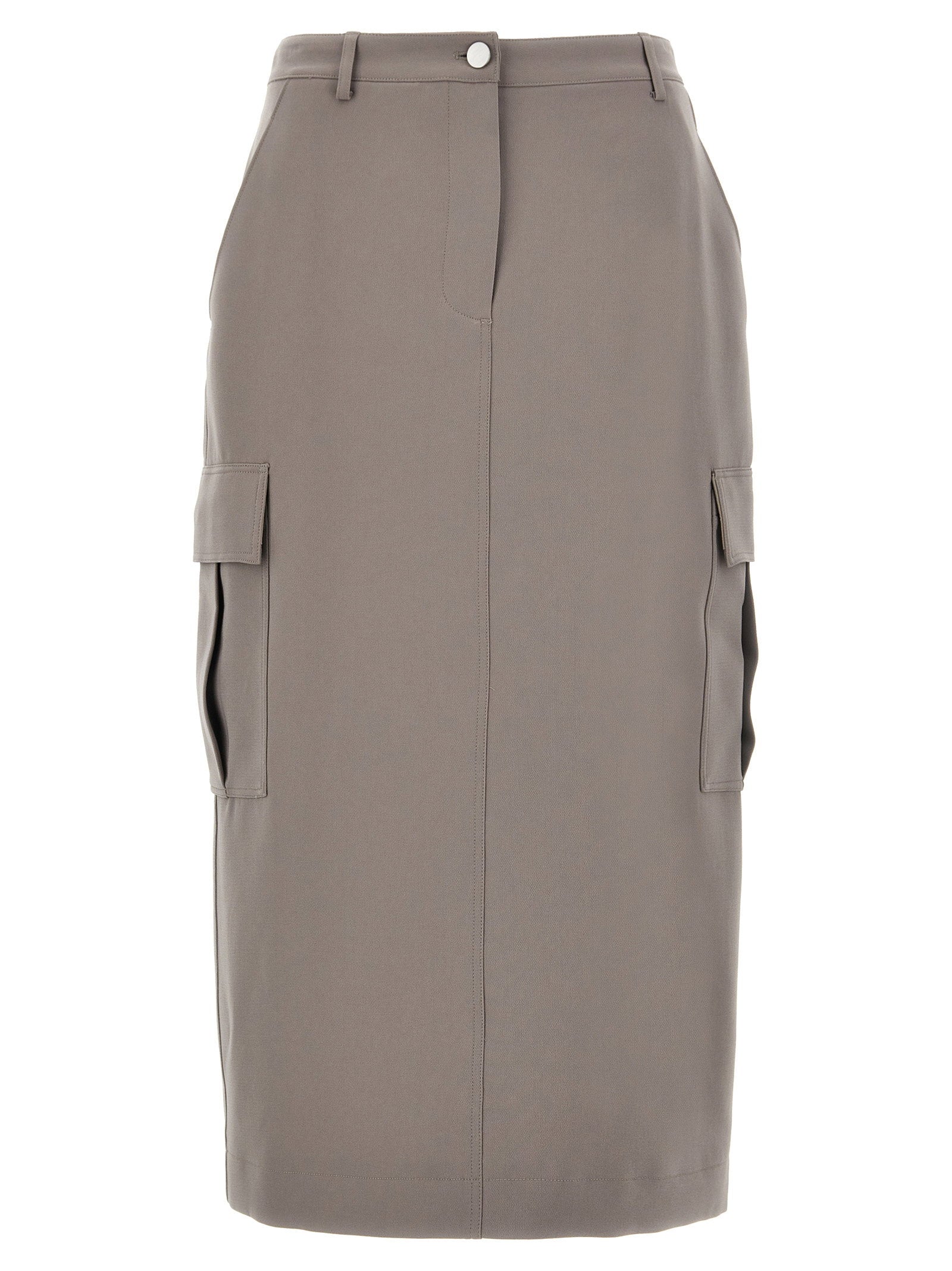 Relaxed Cargo Skirt — taupe