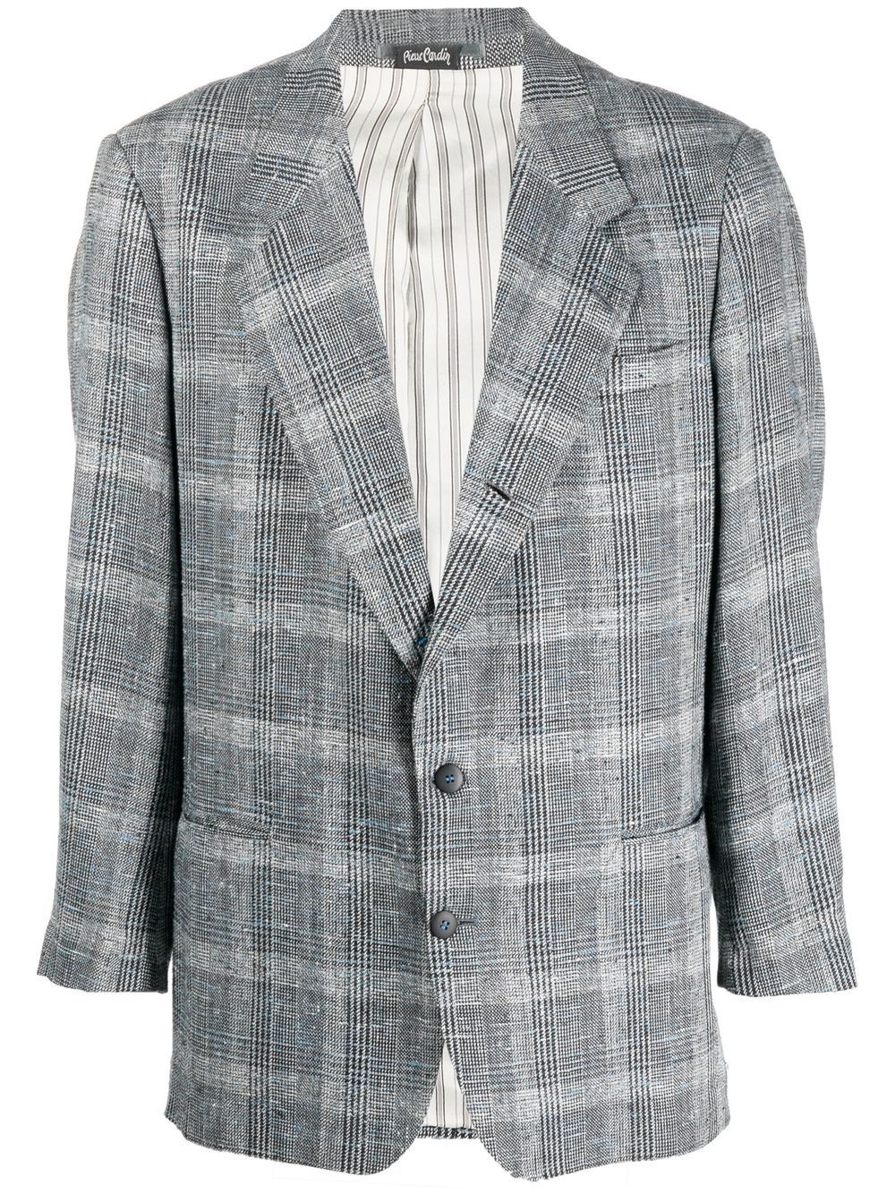 1980s Prince of Wales check jacket - Black