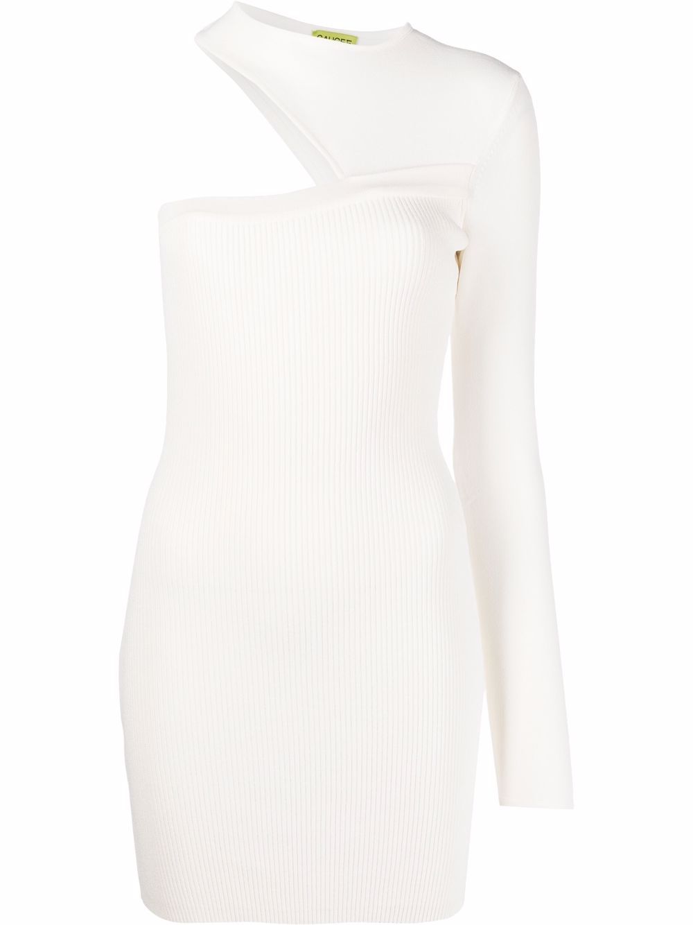 One-shoulder minidress - Black