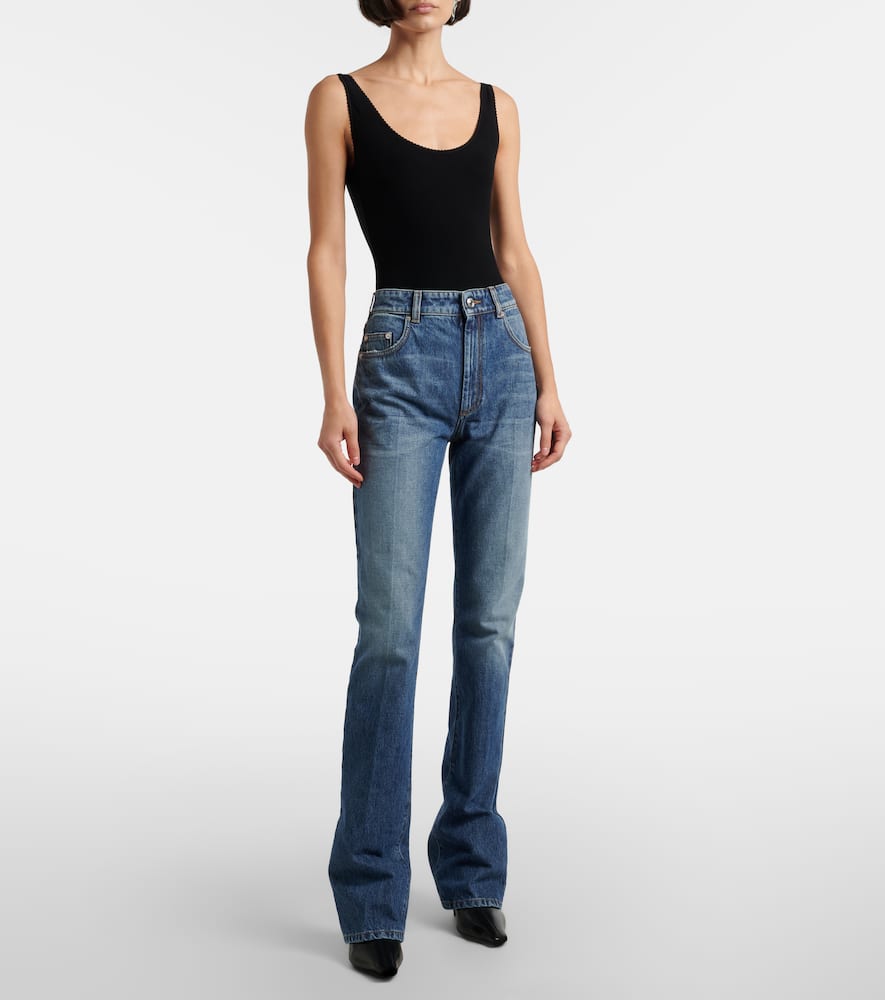 Mid-rise slim jeans