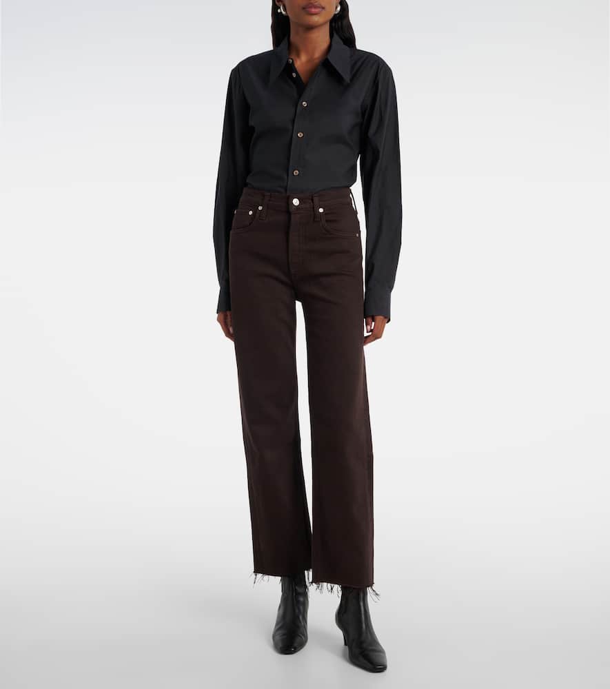 Palma high-rise straight jeans