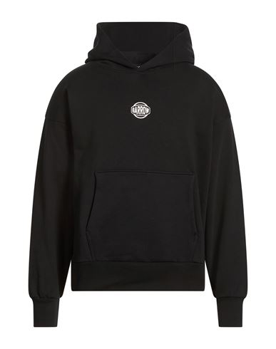 Man Sweatshirt Black Size M Cotton