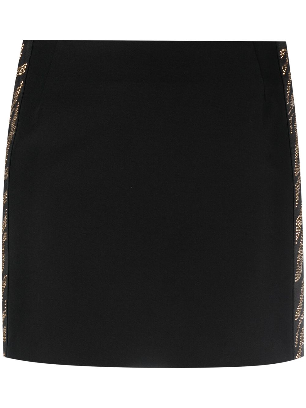 Rhinestone-embellished miniskirt - Black
