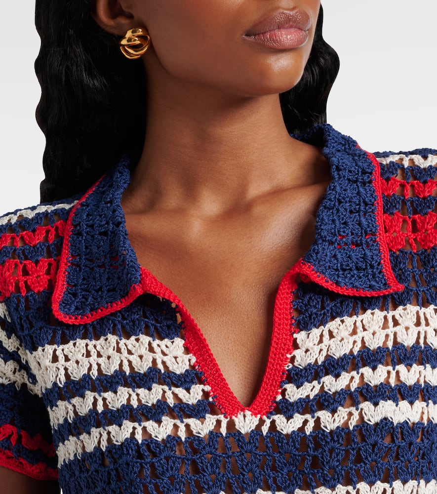 Anna Kosturova Crochet cotton crop top