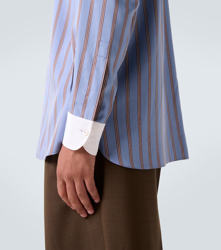Striped silk shirt
