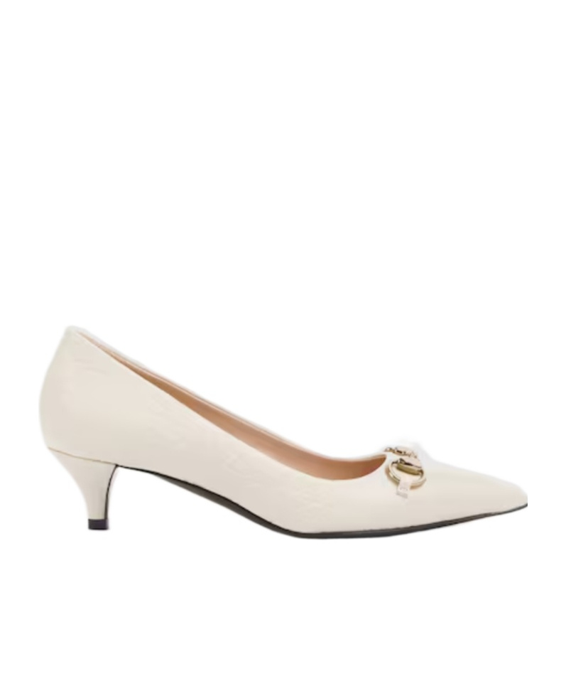 Horsebit Detailed Pointed-Toe Pumps