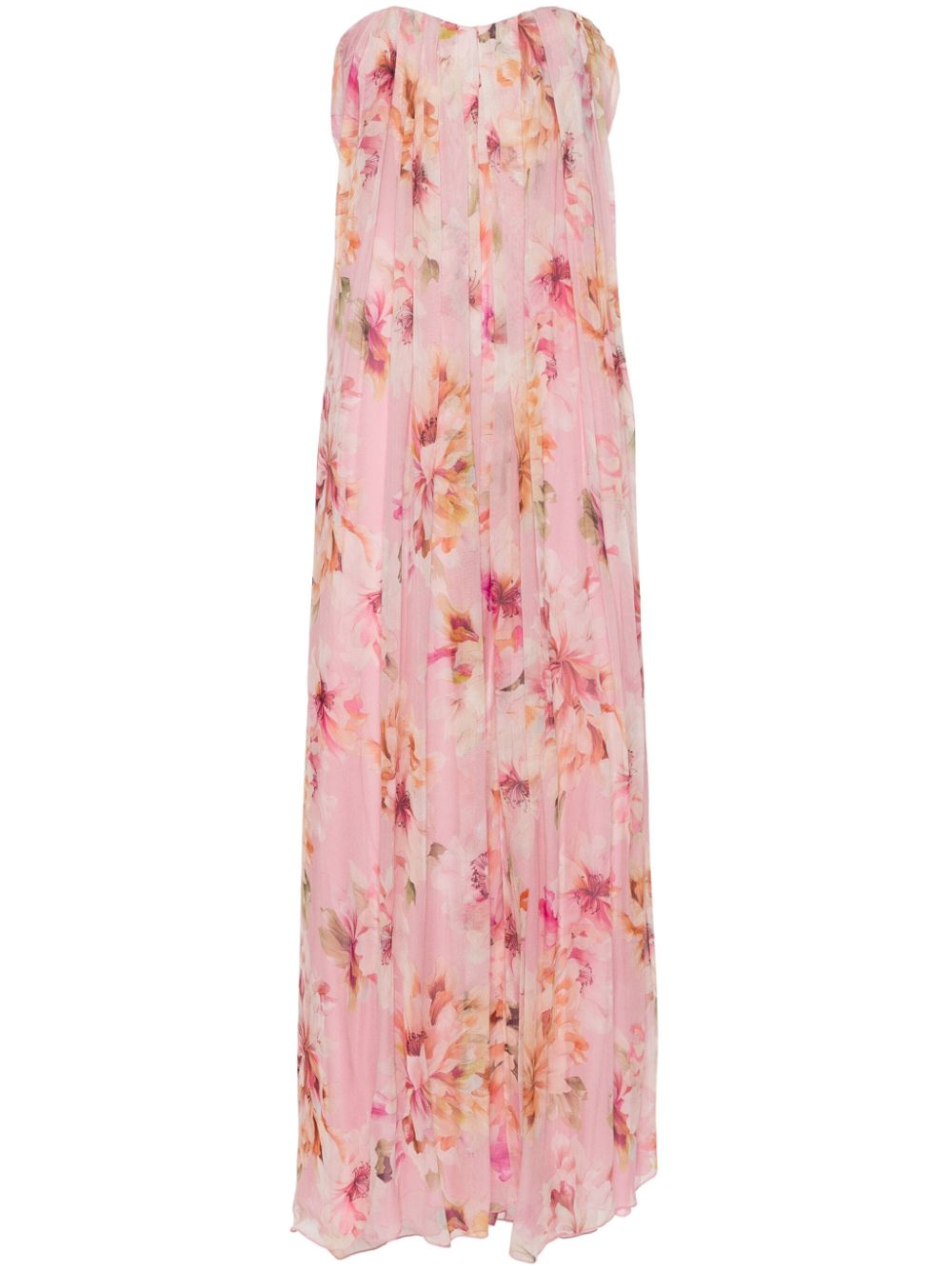 Floral-print maxi dress - Pink