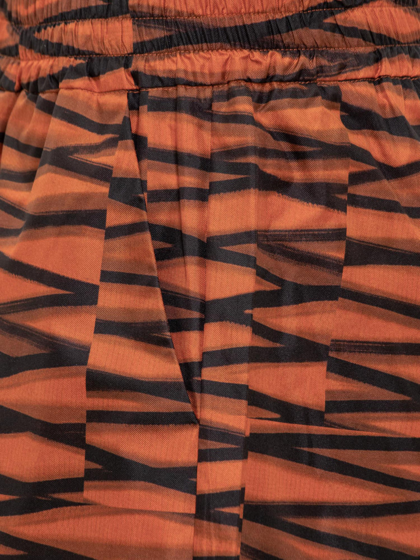 Orange Abstract Shorts